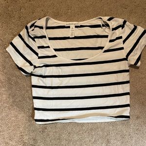 Striped crop top